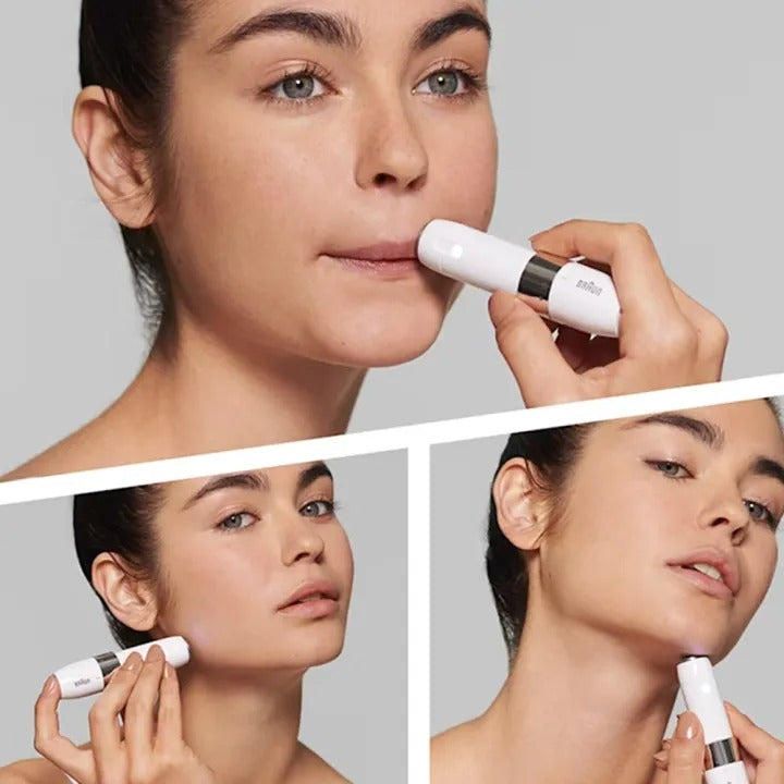Braun Face Mini Hair Remover FS1000 with Smartlight – Electric Facial Hair Remover for Women