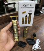 Kemei Km-6711B 3-In-1 Rechargeable Trimmer Set - Personal Care Product Designed For Grooming And Daily Shaving Routine