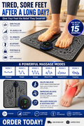 EMS Foot Massager Mat – Portable Electric Foot Massage Pad