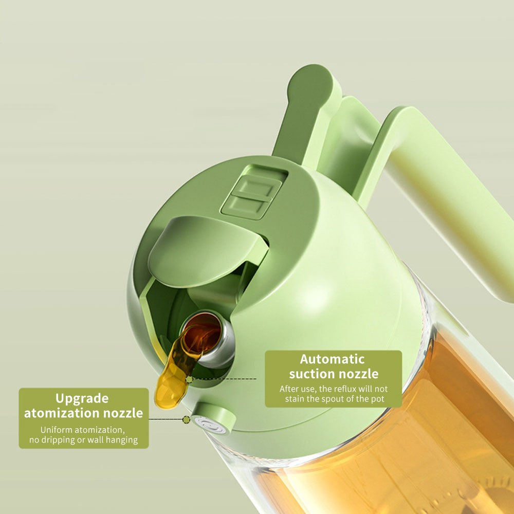 2 In 1 Oil Sprayer Bottle Kitchen Tool For Cooking Baking BBQ Easy Spray And Convenient Use - 470ML