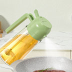 2 In 1 Oil Sprayer Bottle Kitchen Tool For Cooking Baking BBQ Easy Spray And Convenient Use - 470ML