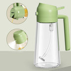 2 In 1 Oil Sprayer Bottle Kitchen Tool For Cooking Baking BBQ Easy Spray And Convenient Use - 470ML