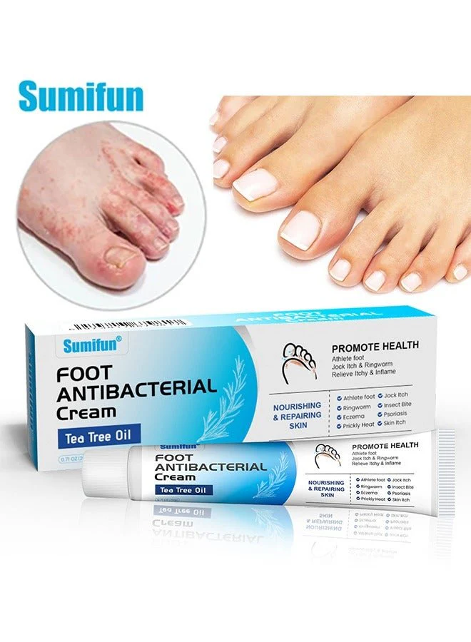 Sumifun Foot Antibacterial Cream with Tea Tree Oil – Nourishing & Repairing Formula (20g)