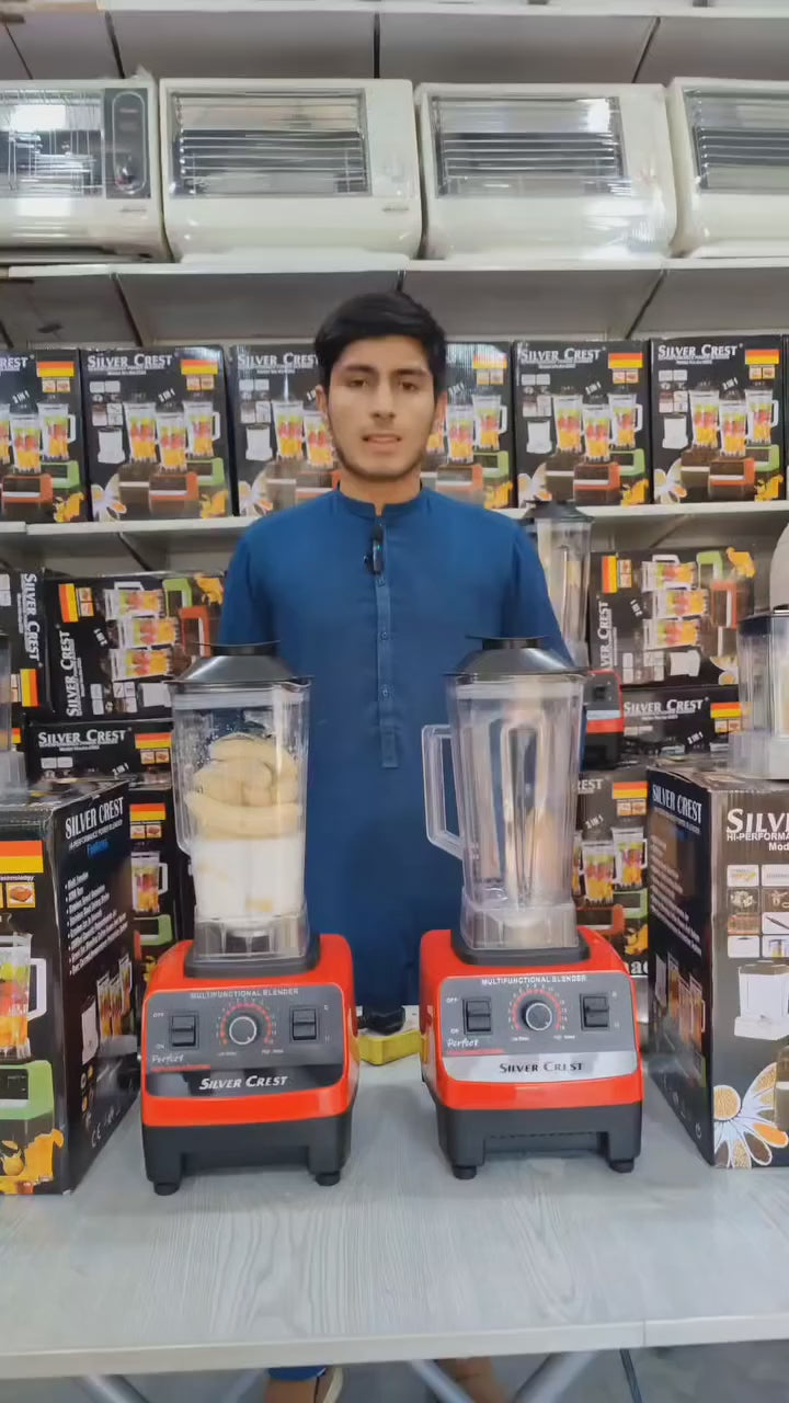 Silver Crest SC-1589 2 in 1 High Power Blender 4500W – Multi-Function Grinder & Smoothie Maker